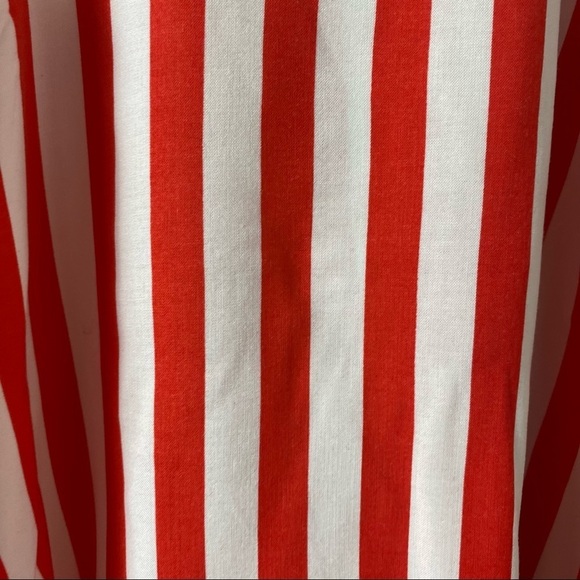 Divided. Hi/Low. Top. Red/White. Stripes Sz 4. - Picture 4 of 9